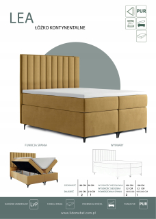 Posteľ do spálne - Lea Continental Bed