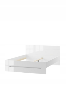 Posteľ do spálne - Kontinentálne posteľ 180x200 Selene 35 biely lesk