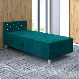 Posteľ do študenskej izby - Mládežnícka posteľ 90x200 Velor Couch Princess