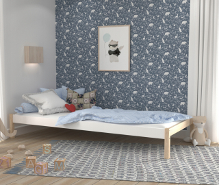 Posteľ do spálne - Mládežnícka posteľ 90x200 Drevená bobo