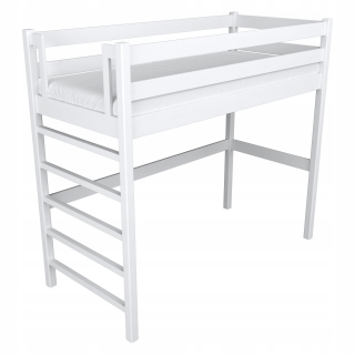 Poschodová posteľ - Posteľ na mezanine N01 biela 80x200
