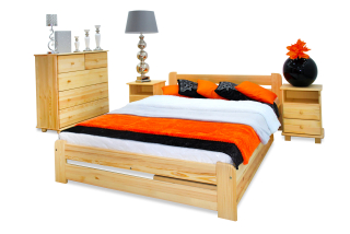 Posteľ do spálne - Borovica eureka borovica 140x200 Výrobca spálne