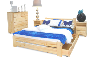 Posteľ do spálne - Borovica Eureka Pine Bed 160x200 Výrobca spálne
