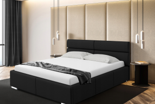 Posteľ do spálne - Čalúnené posteľ 140x200 kontajner+rám+matrac