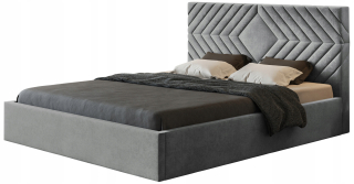 Posteľ do spálne - Čalúnená posteľ Verona Slim 160x200 NASTAVENÁ