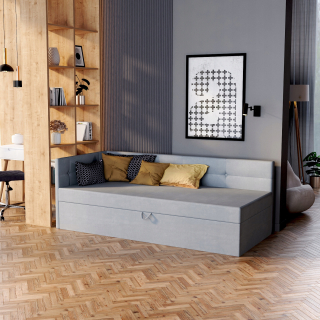 Posteľ do spálne - Čalúnená posteľ mládež 90x200 Billy Couch
