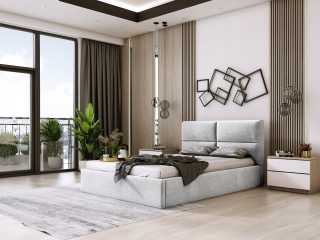 Posteľ do spálne - Dvojité čalúnené lôžko Alicante Slim 180x200