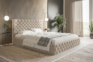 Posteľ do spálne - Čalúnená posteľ Double Slim Versailles 160x200