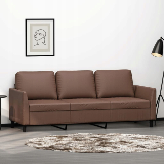 Detská pohovka, gauč - Lumark 3-osobná pohovka, Brown, 180 cm, umelé