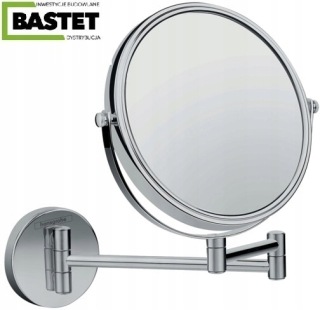 Kúpelňové zrkadlo - Okrúhle kozmetické zrkadlo na ramene Hansgrohe