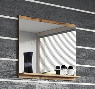 Kúpelňové zrkadlo - Ikea Ragrund - rohová polica pre Washbasin 34x60 cm