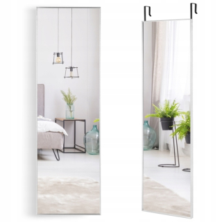 Zrkadlo do predsiene - Obdĺžnikové zrkadlo pre zavesenie 37x120 cm čierna