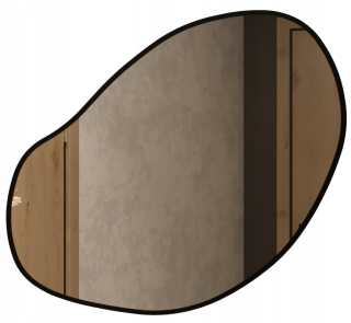 Kúpelňové zrkadlo - Nástenné zrkadlo nepravidelné závesné obličky 83 cm