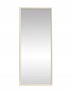 Zrkadlo do predsiene - Dekoratívny rám visiaceho zrkadla 82.2x34.2 cm biely