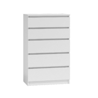 Komoda do detskej izby - M5 Malwa Dresser 5 zásuviek biele