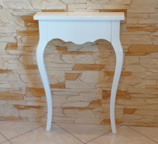 Toaletný stolík - Toaletný stolík ATB biely lesk 50 x 75 x 12 cm