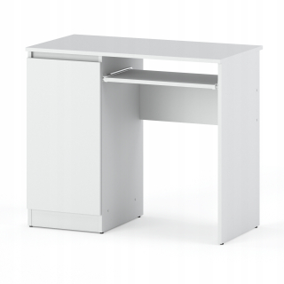 Kancelársky stôl - Malý počítačový stôl 90 cm stolný laptop biely