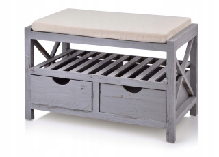 Lavica, taburetka do predsiene - MARCO CABINET S BEATH 64X33,5XH41.5 cm