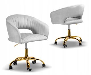 Kancelárske kreslo - Margo Gray/Golden Rothable Glamour Velvet