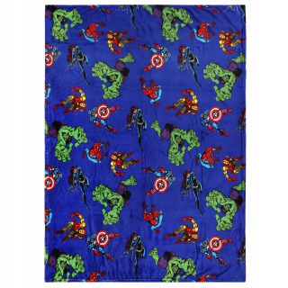 Prikrývka, prehozy na posteľ - Marvel Avengers Bedspread/Navy Blue prikrývka 120x150 cm