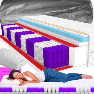 Matrac na posteľ - Matrac 100x200 vrecko 9 zóny latex argón