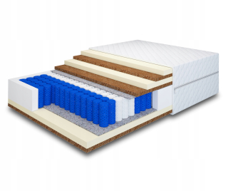 Matrac na posteľ - Matrac vrecka T30 Cocohard Tencel Hard 120x200