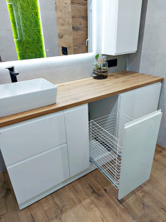 Skrinka do kúpeľne - Vlastný -vyrobený kúpeľňový nábytok, MDF Custom -vytvorený skrinka