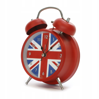 Detské hodiny do izby - Kovové hodiny s budíkom UK Rôzne farby