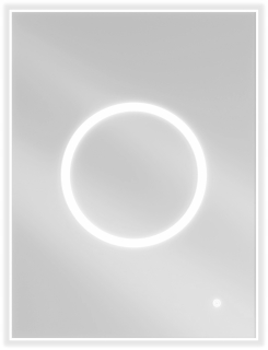 Zrkadlo do predsiene - Mexen Koga LED zvýraznené zrkadlo 60 x 80 cm