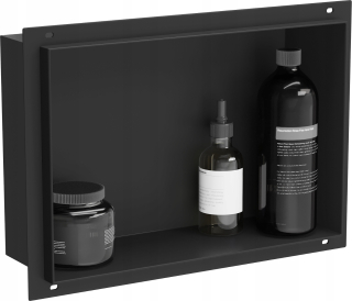 Kúpeľňová polica - MEXEN X-WALL-NR Wall Recess Recess Shelf 30x20 čierna