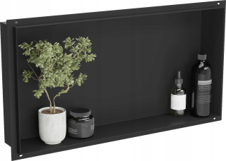 Kúpeľňová polica - MEXEN X-WALL-NR Wall Recess Recess Shelf 60x30 čierna