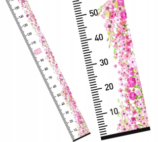 Meter na meranie výšky detí - Nálepky na stenu oblačnosti Balóny 50x100cm LO7