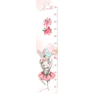Meter na meranie výšky detí - Sada 3 plagáty Sarenka Bear Boho Roses A4 Vzory