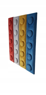 Panel za posteľ - Mäkké čalúnené panely LEGO, deti 12,5x62.5