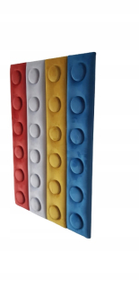 Panel za posteľ - MÄKKÉ ČALÚNENÉ LEGO PANELY, KIDS 12,5x75