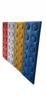 Panel za posteľ - Mäkké čalúnené panely LEGO, deti 25x75