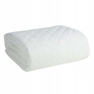 Prikrývka, prehozy na posteľ - Milo White prešívané posteľné postele z Welvette 170x210 cm