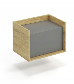 Polica do predsiene - Mobius Low Cabinet 1D Corps: Hikora Natural, F