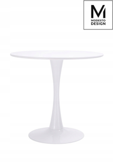 Toaletný stolík - Modesto Table Tulip Fi 80 Biela - Mdf, Met Base