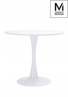 Toaletný stolík - Modesto Table Tulip Fi 90 Biela - Mdf, Met Base