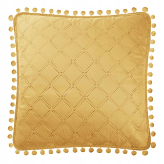 Obliečka na vankúš - Horčičný vankúš 45x45 Pompo