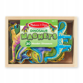 Drevené magnety pre deti dinosaury melissadoug