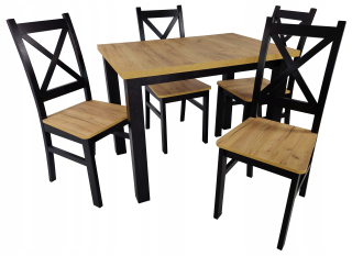 Jedálenská zostava, set - Pevná tabuľka 50x50