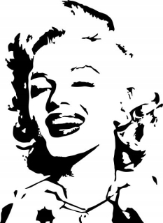 Destké samolepky - Nálepka na stenu Marilyn Monroe