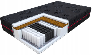 Matrac na posteľ - Matrac 140x200 vrecko 9Strref Coconut Vida Max 24 cm
