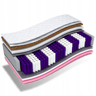 Matrac na posteľ - Matrac 160x200 multipocket kokosový visco diamont