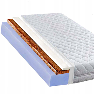 Matrac na posteľ - Matrac 180x200 Visco Tvar kokosového tvaru 25 cm