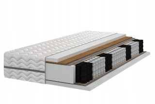 Matrac na posteľ - Matrac 7 zóny vreckový kokos 140x190 H3 H4 tvrdý