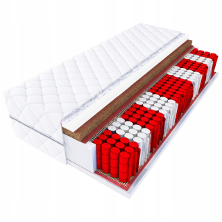 Matrac na posteľ - MONACO matrac 180x80 KOKOSOVÉ VRECKO 80x180 9 zón
