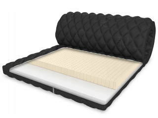 Matrac na posteľ - Horná matrac 150x200 latex topper 4 cm
